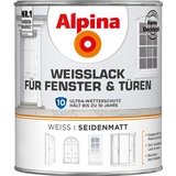 Alpina Weißlack für Fenster und Türen 750 ml weiß seidenmatt
