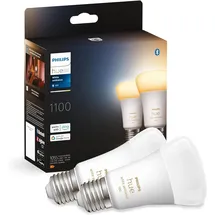 Philips Hue White Ambiance E27 1055 lm 11 W 2er Set