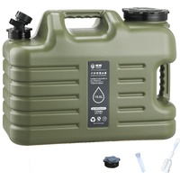 Umikk Wasserkanister mit Hahn10-18L, Camping Wasserkanister BPA-frei Trinkwasserkanister, Tragbarer Mehrzweckkanister Wassertank, Wassertank Camping mit Griffen