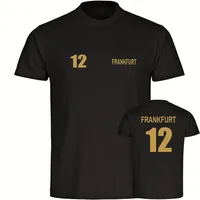 Multifanshop Herren T-Shirt - Frankfurt - Trikot Nummer 12