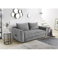 Jockenhöfer Gruppe Schlafsofa »Rick«, Platzsparendes Sofa mit Gästebettfunktion, Federkernpolsterung, grau