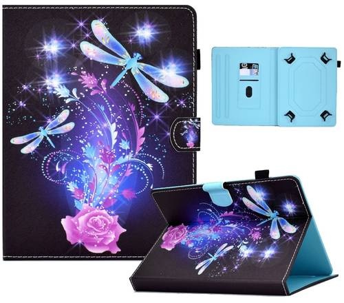 Kunstleder Tablet Cover Tasche Schmetterling für Lenovo Tab M10 Plus 3. Gen Schwarz Hülle Case Etui
