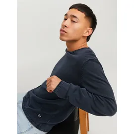 JACK & JONES Rundhalspullover Blau L