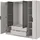 masseno Drehtürenschrank CATERINA 206 x 200 x 51 cm Gelb