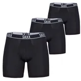SAXX Essential Performance Mesh Boxershorts schwarz S 3er Pack