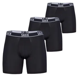 SAXX Essential Performance Mesh Boxershorts schwarz S 3er Pack