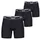 SAXX Essential Performance Mesh Boxershorts schwarz S 3er Pack