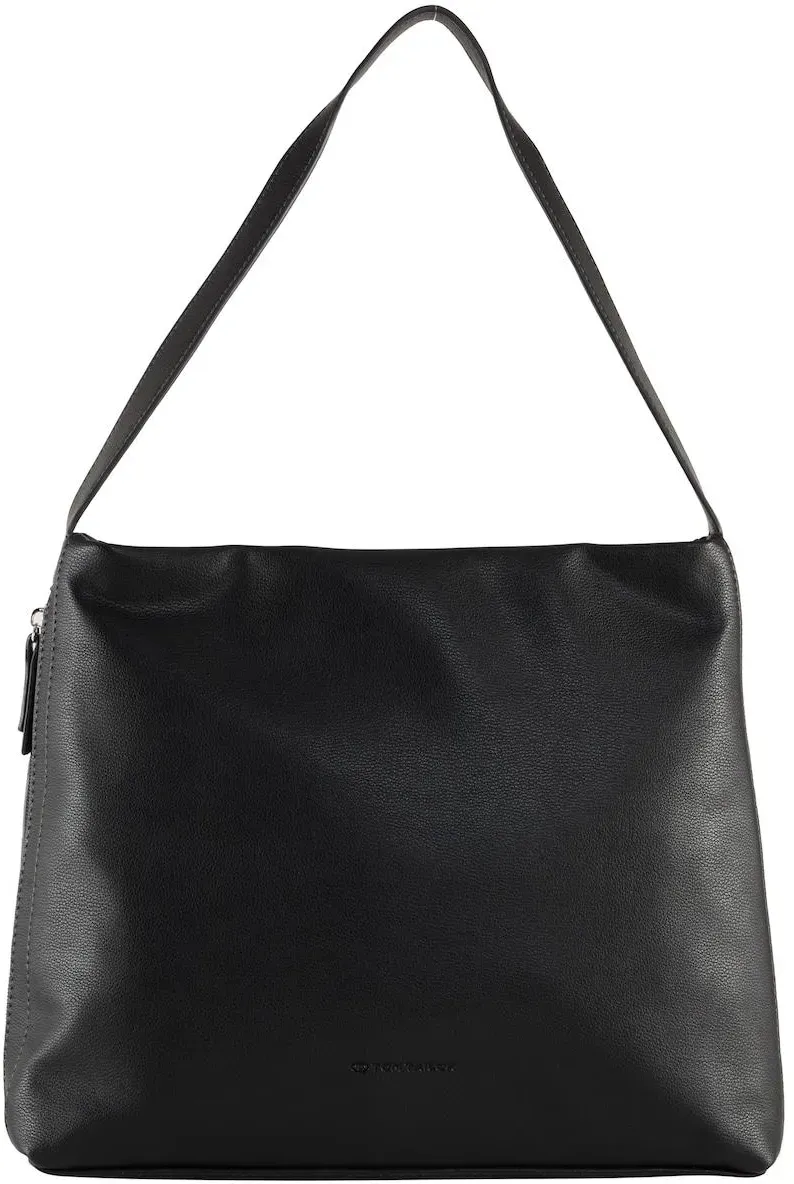 TOM TAILOR Damen TTYUMA M Beuteltasche mit Logo-Prägung, schwarz, Uni, Gr. ONESIZE