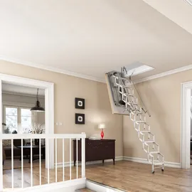 DOLLE Bodentreppe Scherentreppe elektrisch 240-280 cm 120x70 cm Stahl