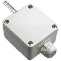 iOVEO 206AF02202 - Aussentemperatur-Messumformer mit Sensor PT1000, Aussenfühler Aktiv, 0-10V o. 4-20mA, Sensor im ext. Schutzrohr