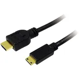 Logilink HDMI-Kabel HDMI-A Stecker/HDMI-Mini-C Stecker 200 m Schwarz