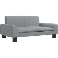 vidaXL Kindersofa Hellgrau 70x45x30 cm Stoff