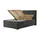 Möbel Kraft Polsterbett 131 x 117 cm Schwarz