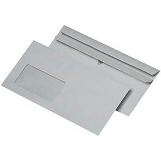Briefumschläge DIN Lang, mit Fenster, selbstklebend, Umweltschutzpapier, 1000 St