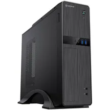 Unykach UNYKAck UK2011 Micro ATX PC-Gehäuse, Schwarz, mit 450 W Netzteil, Zwei USB 3.0 Steckern und Zwei Typ-C-Anschlüssen (USB 2.0)
