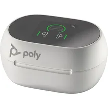 HP Poly Koffer mit Ladefunktion touchscreen weiß USB-C - Headset - Weiß