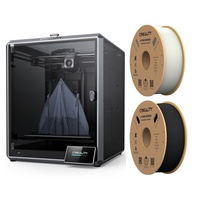 Creality K1 Max 3D Drucker mit 2Kg Hyper PLA Filament (Weiß+Schwarz)