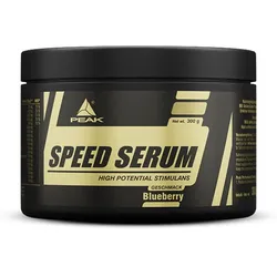 PEAK Speed Serum - 300g - Geschmack Blueberry I 30 Portionen I Pulver I Energydrink I Pre-Workout I Diät I mit BCAAs I L-Carnitin I Panax Ginseng I Grüntee EGCG I Guarana Extrakt 300 g
