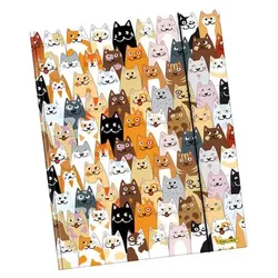 6 Stück Online Sammelmappe Fluffy Cats, A3 4014421101167 ONLINE