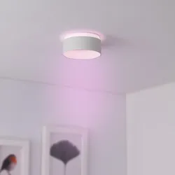 Einbaustrahler Rahmen rund indirektes Licht - Farbe: Weiß - LED Leuchtmittel: GU...