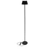 Frank Flechtwaren LED Stehlampe "Elegance" Wohnzimmer Stehleuchte aus Metall schwarz dimmbar Leselampe, dimmbar, LED fest integriert, inkl. USB-C Kabel für Netzstecker schwarz