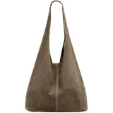 CASPAR No.767 Shopper Wildleder Gelb/Black
