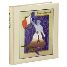 Hama Fotoalbum Buch-Album Frankreich FRA Foto-Album, 60x Seiten, 2 Textvorspannseiten, mit Fotokarton und Pergaminseiten gelb