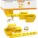 Preiswert & Gut Containerschloss 2er Set verstellbar 23–42 cm aus gehärtetem Stahl