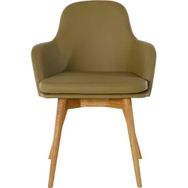 OTTO home Armlehnstuhl Livry Leder grün