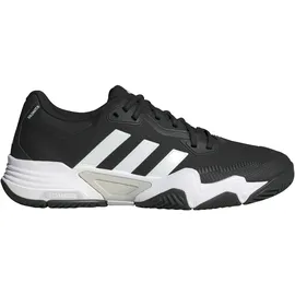 adidas Solematch Control 2 Tennis Shoes, Core Black/Cloud White/Silver Metallic, 40 EU