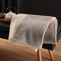 Biederlack Wohndecke Frame nature 150x200 cm beige