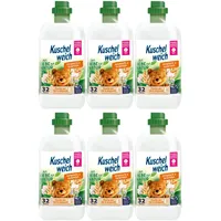 6x750ml Kuschelweich Weichspüler Naturliebe Birnenblüte &Hafermilch vegan 192WL