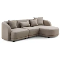 Livora Ecksofa 260x165x72 beige JONAH