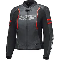 Held Street Rocket 4, Lederjacke perforiert Damen - Schwarz/Neon-Rot