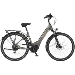 FISCHER Fahrrad E-Bike »CITA 6.0i 504«, 10 Gang, Pedelec, Elektrofahrrad für Damen u. Herren FISCHER Fahrrad platingrau matt 44 cm