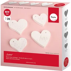 Rayher Gieß-Set Anhänger, "Love", 4 Motive,