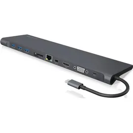 Icy Box IB-DK2102-C USB Hub, Schwarz