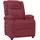 vidaXL Massagesessel 93 x 98 x 0 cm Weinrot mit Vibrationsmassage