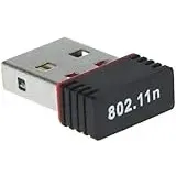 WLAN Mini 150Mbit/s USB 2.0 Stick WiFi Wireless LAN Netzwerkadapter Stick Dongle Chip Schwarz