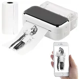 Callstel Drucker: Mobiler XL Akku-Foto-Thermodrucker, Android, iOS, Bluetooth, App, 80mm (Fotodrucker, Multifunktionsdrucker, Sofortbildkamera)