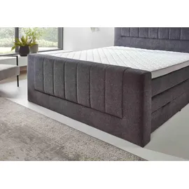 SUN GARDEN Boxspringbett 180 x 200 cm H3 Grau