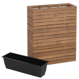 Mendler HWC-L21 77 x 63 x 23 cm Hellbraun