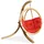 konsimo® Hängesessel HIGLO Rot