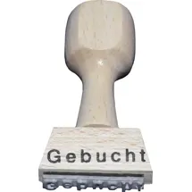 kompatible Ware Textstempel "Gebucht"