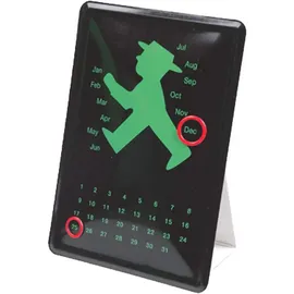 Nostalgic-Art Retro Blechpostkarte, 10 x 14 cm, Ampelmann grün – Souvenir & Geschenk-Idee, Original Lizenzprodukt (OLP), Postkarte aus Metall, Mini-Blechschild als Grußkarte