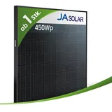 JA Solar JAM54D41-LB/450Wp Bifazial Glas-Glas Fullblack
