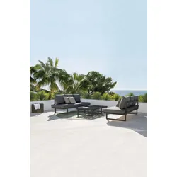 Jati & Kebon Set Loungesystem Rao II mit Sunbrella Kissensatz - Das Set besteht aus: 2 x Multifunktionsliege Rao, 2 x Rao 1-Sitzer, 2 x Rao K...
