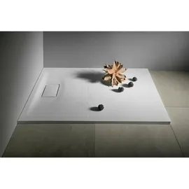 Polysan s.r.o. FLEXIA Duschwanne 120x80x3,5cm Rechteck, weiss, Steindekor