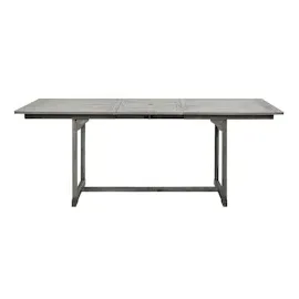 vidaXL Garten-Esstisch (150-200)x100x75 cm Massivholz Akazie