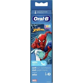 Oral-B Kids Spiderman Kinder-Ersatzbürste, 3 Stück (404330)